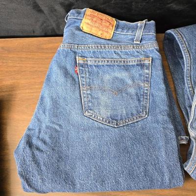 Four pair of Size 36 x 33 jeans - Levi's and Plain Pockets