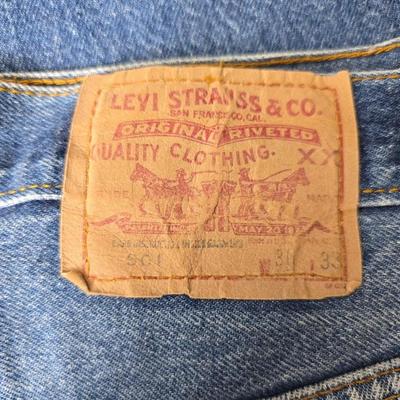 Four pair of Size 36 x 33 jeans - Levi's and Plain Pockets
