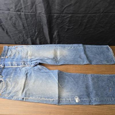 Four pairs of worn Levi Jeans size 38 x 33