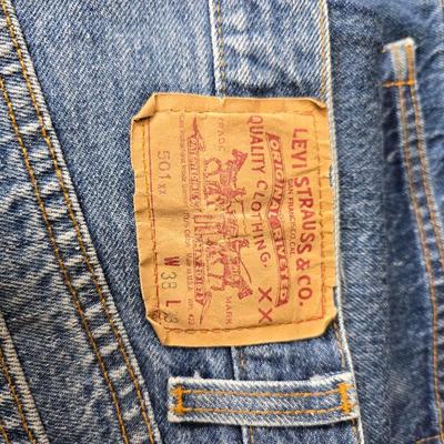 Four pairs of worn Levi Jeans size 38 x 33