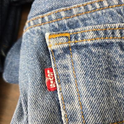 Four pairs of worn Levi Jeans size 38 x 33