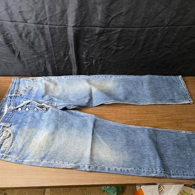 Four pairs of worn Levi Jeans size 38 x 33