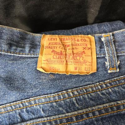 Four pairs of worn Levi Jeans size 38 x 33