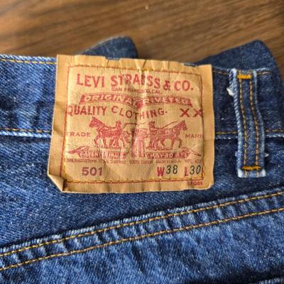 Two pair of 38 x 30 Levi Jeans