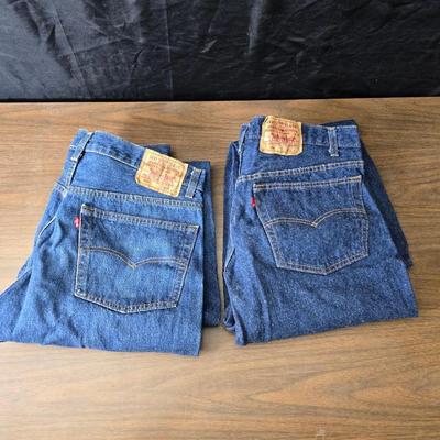 Two pair of 38 x 30 Levi Jeans