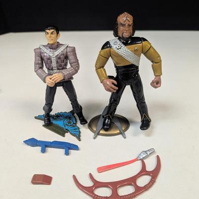 Playmakers Star Trek 1992 Worf & 1992 Romulan
