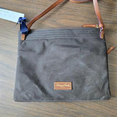 Dooney & Bourke small brown purse with a nice new brown paisley checkbook wallet by Relic