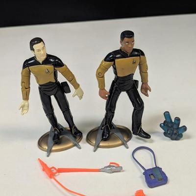 Playmakers Star Trek 1992 Forge & 1992 Data