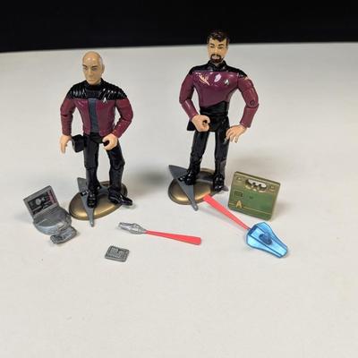 Playmakers Star Trek 1992 Riker & 1992 Picard