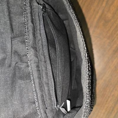 Small black purses / handbags - J- Jill and straw like purse