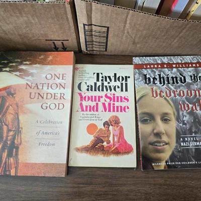 Large assortment of softback books - Steinbeck - History - George Orwell - Dickens and other great authors