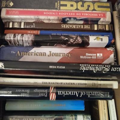 Large assortment of hardback books - two boxes full! Lots of great winter reading!