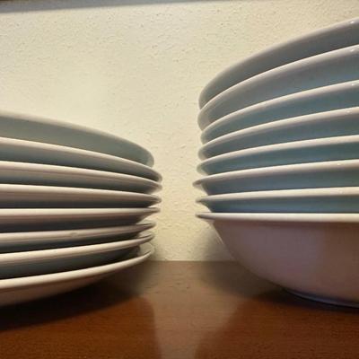 Mikasa Cera-Stone “Symphony” Dinnerware – Blue Floral