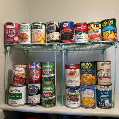 CANNED FRUIT/VEGGIES, SALMON AND MORE