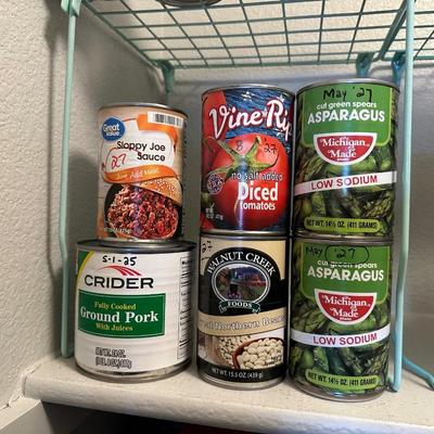 CANNED FRUIT/VEGGIES, SALMON AND MORE