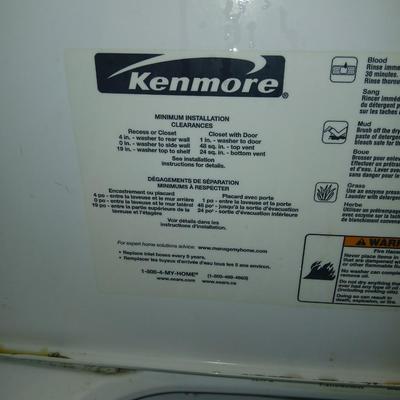 Kenmore 500 washing machine