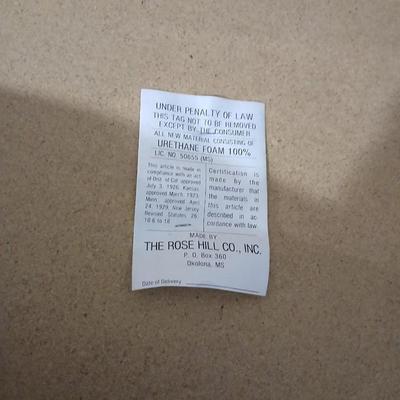 Rose hill co. fabric seated claw foot bench