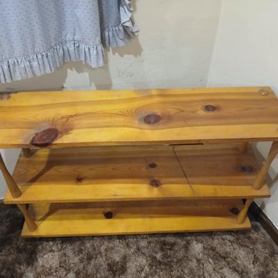 Nice knotty pine wood shelving unit