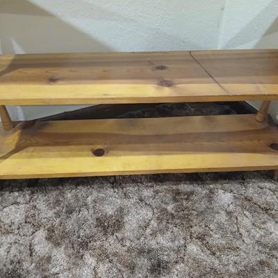 Nice knotty pine wood shelving unit