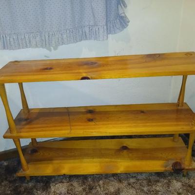 Nice knotty pine wood shelving unit