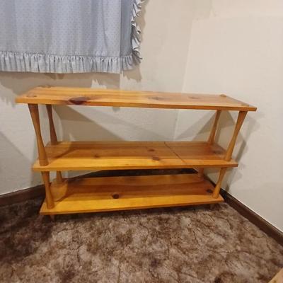 Nice knotty pine wood shelving unit