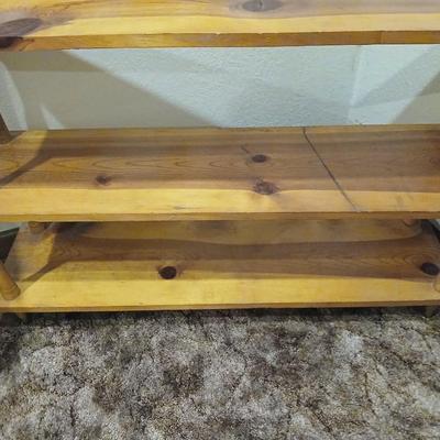 Nice knotty pine wood shelving unit
