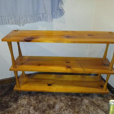 Nice knotty pine wood shelving unit