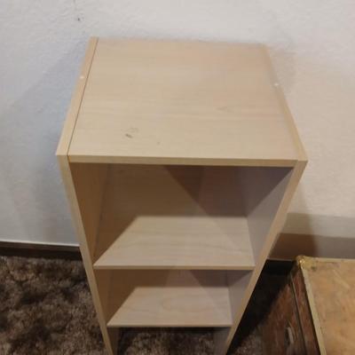 Wooden trunk with a small shelf