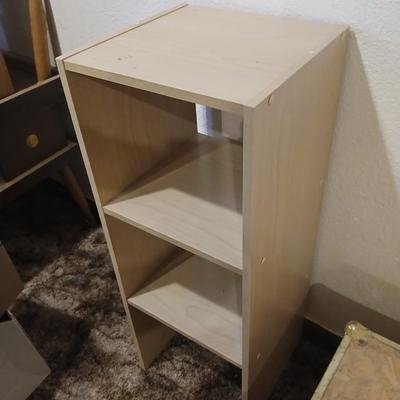 Wooden trunk with a small shelf