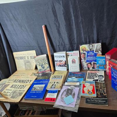 Newspapers - books - booklets - poster - pamphlets all about the Presidents of the United States