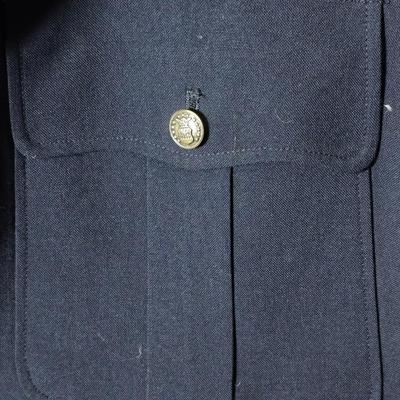 United States Air Force (USAF) Men's Enlisted Service Dress Coat, also known informally as the "dress blues" jacket or...