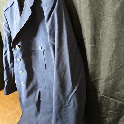 United States Air Force (USAF) Men's Enlisted Service Dress Coat, also known informally as the "dress blues" jacket or...