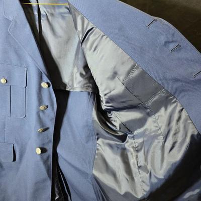 United States Air Force (USAF) Men's Enlisted Service Dress Coat, also known informally as the "dress blues" jacket or...