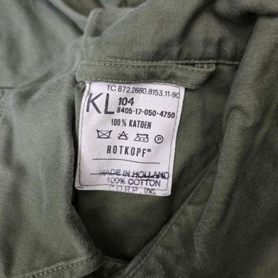 vintage 1970s or 1980s French Army military jackets with some trousers