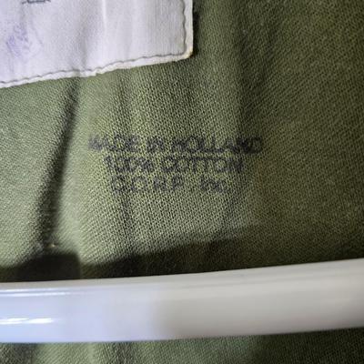 vintage 1970s or 1980s French Army military jackets with some trousers