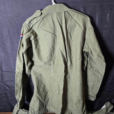 vintage 1970s or 1980s French Army military jackets with some trousers