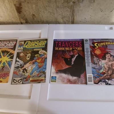SUPERMAN, QUASAR AND TRANCERS COMIC BOOKS