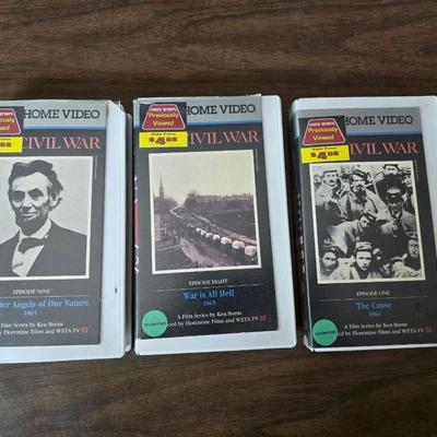 Books - Magazines - and VHS tapes all on war - Civil War - WWII - and more