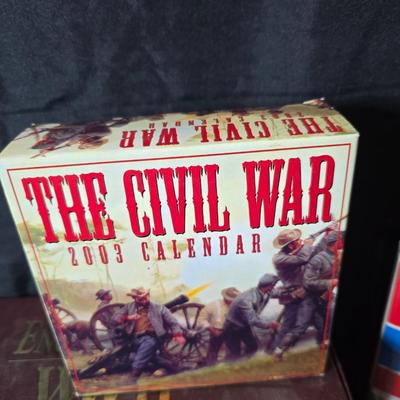 Books - Magazines - and VHS tapes all on war - Civil War - WWII - and more