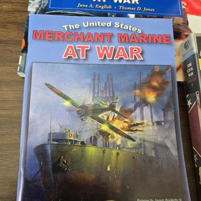 Books - Magazines - and VHS tapes all on war - Civil War - WWII - and more
