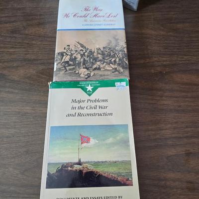 Books - Magazines - and VHS tapes all on war - Civil War - WWII - and more