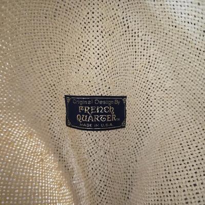 Two straw hats - Made in USA 6 7/8 - Bailey straw hat
