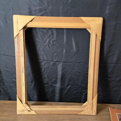 Set of three western themed poster / prints with a wood frame that they will fit