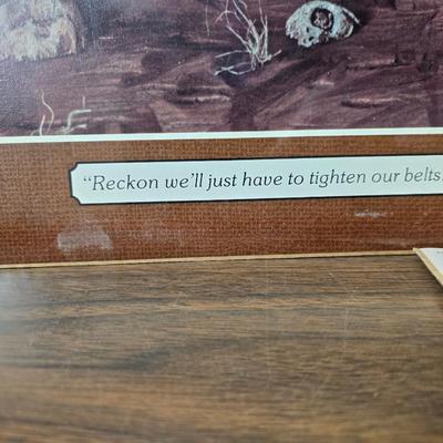 Set of three western themed poster / prints with a wood frame that they will fit