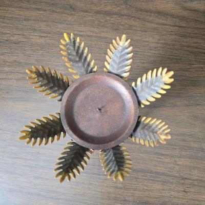 Wheat grass windmill with long accent mirrors - smaller accent mirrors with wheat and a when themed candle holder