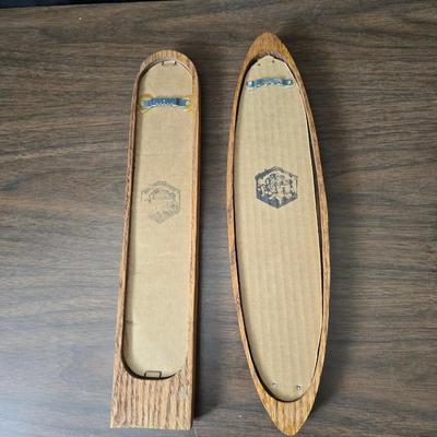 Wheat grass windmill with long accent mirrors - smaller accent mirrors with wheat and a when themed candle holder