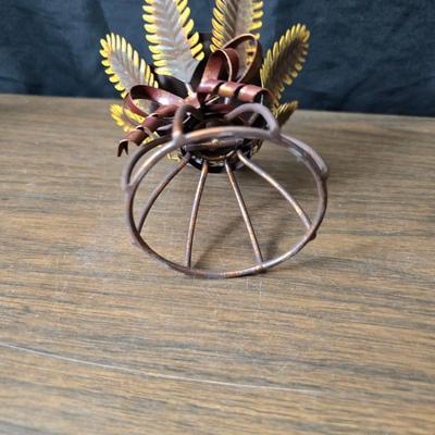 Wheat grass windmill with long accent mirrors - smaller accent mirrors with wheat and a when themed candle holder