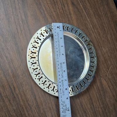 Wheat grass windmill with long accent mirrors - smaller accent mirrors with wheat and a when themed candle holder