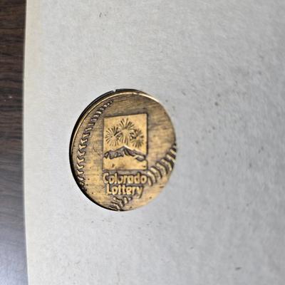 Collection of vintage Colorado Rockies memorabilia - Baseball cards - Pogs - coins- calendars and more