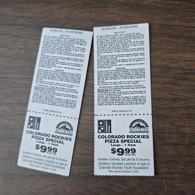 More Colorado Rockies memorabilia -Dinger Colorado Rockies mascot plush figure - hats - coins - booklets and more